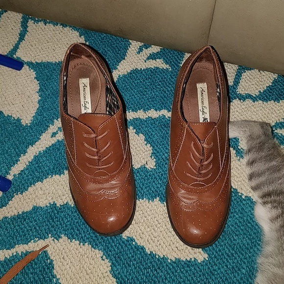 Gently used brown American Eagle clog boots - Picture 5 of 5